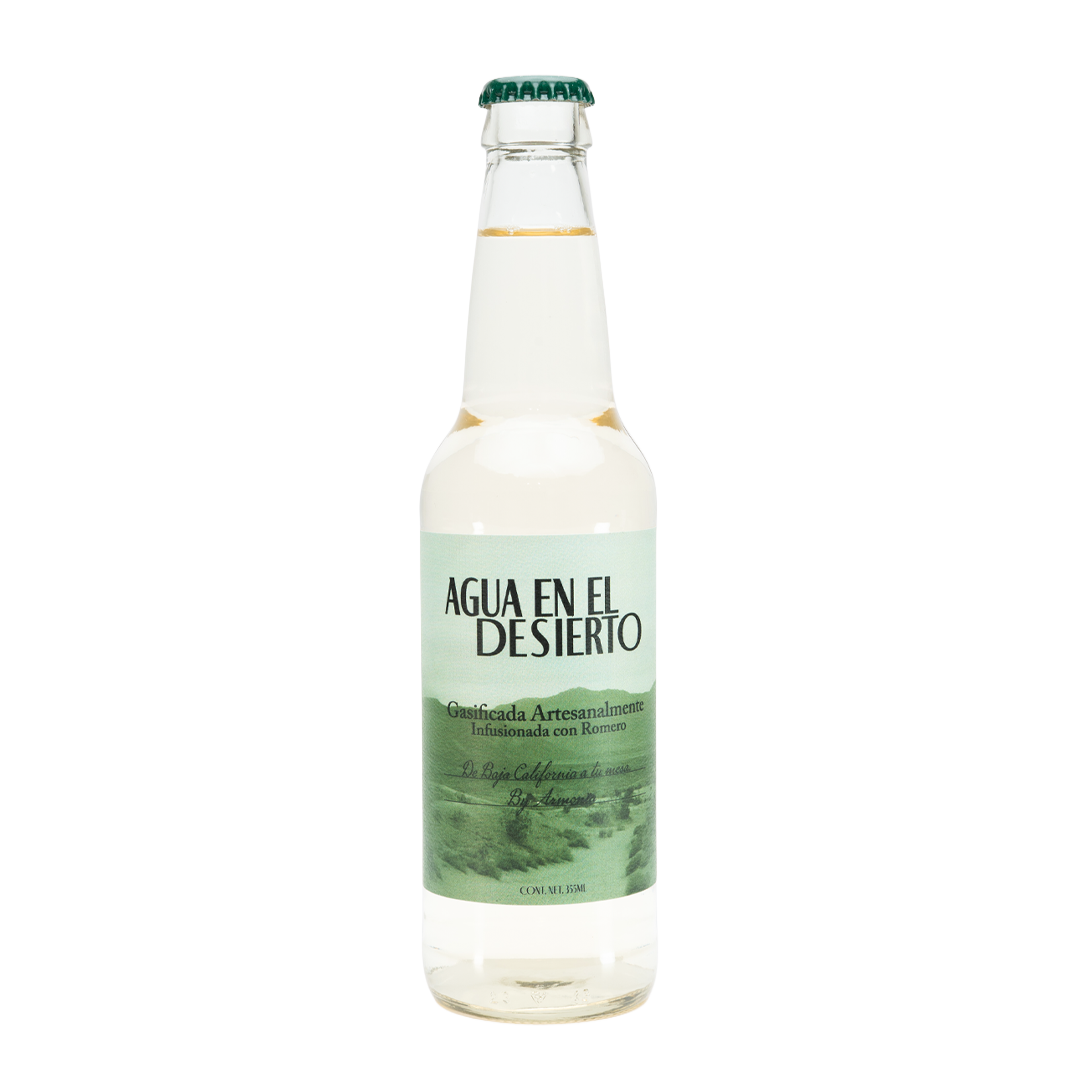 Gasificada artesanal con infusión de romero 355ml.